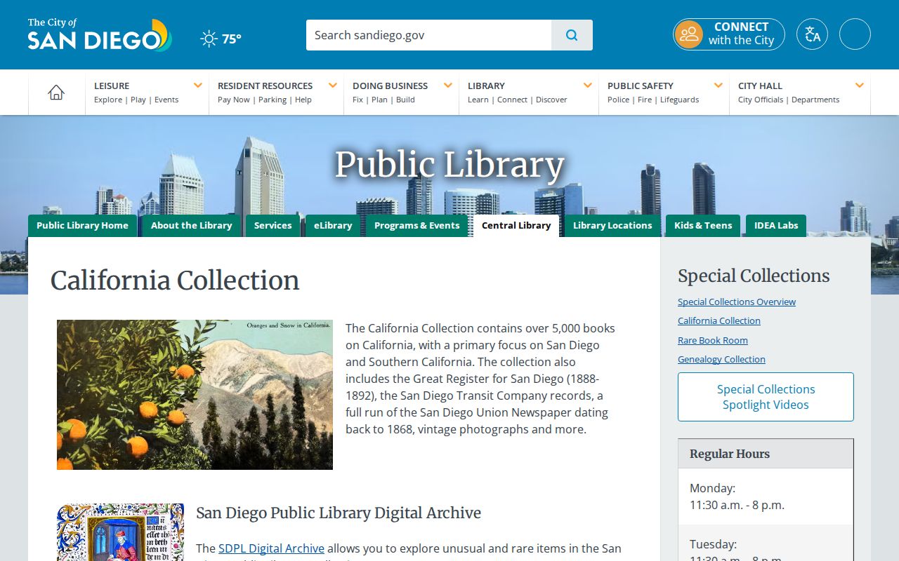 Santee people search with San Diego historical city directories