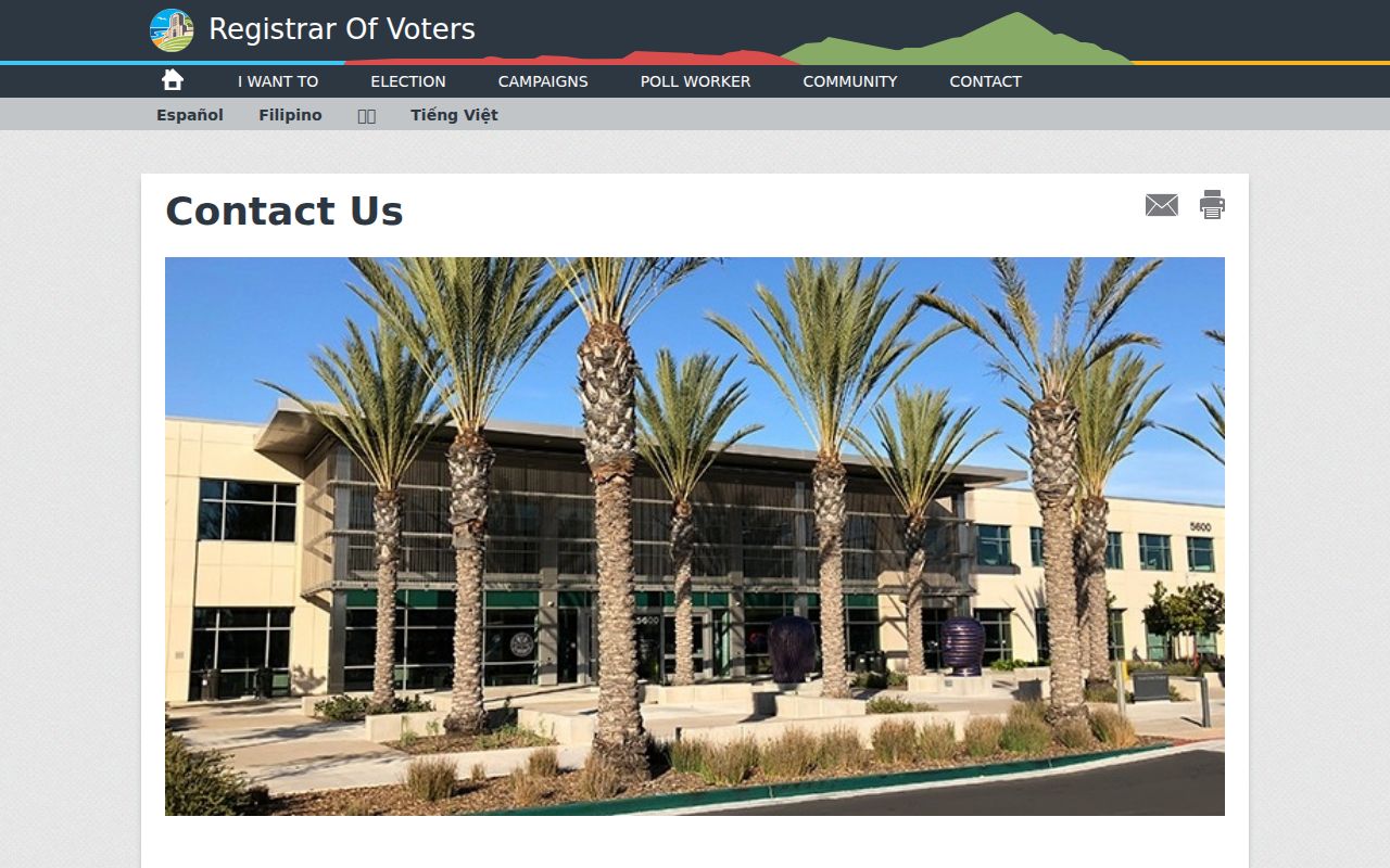 Santee voter registration records help through San Diego County Registrar
